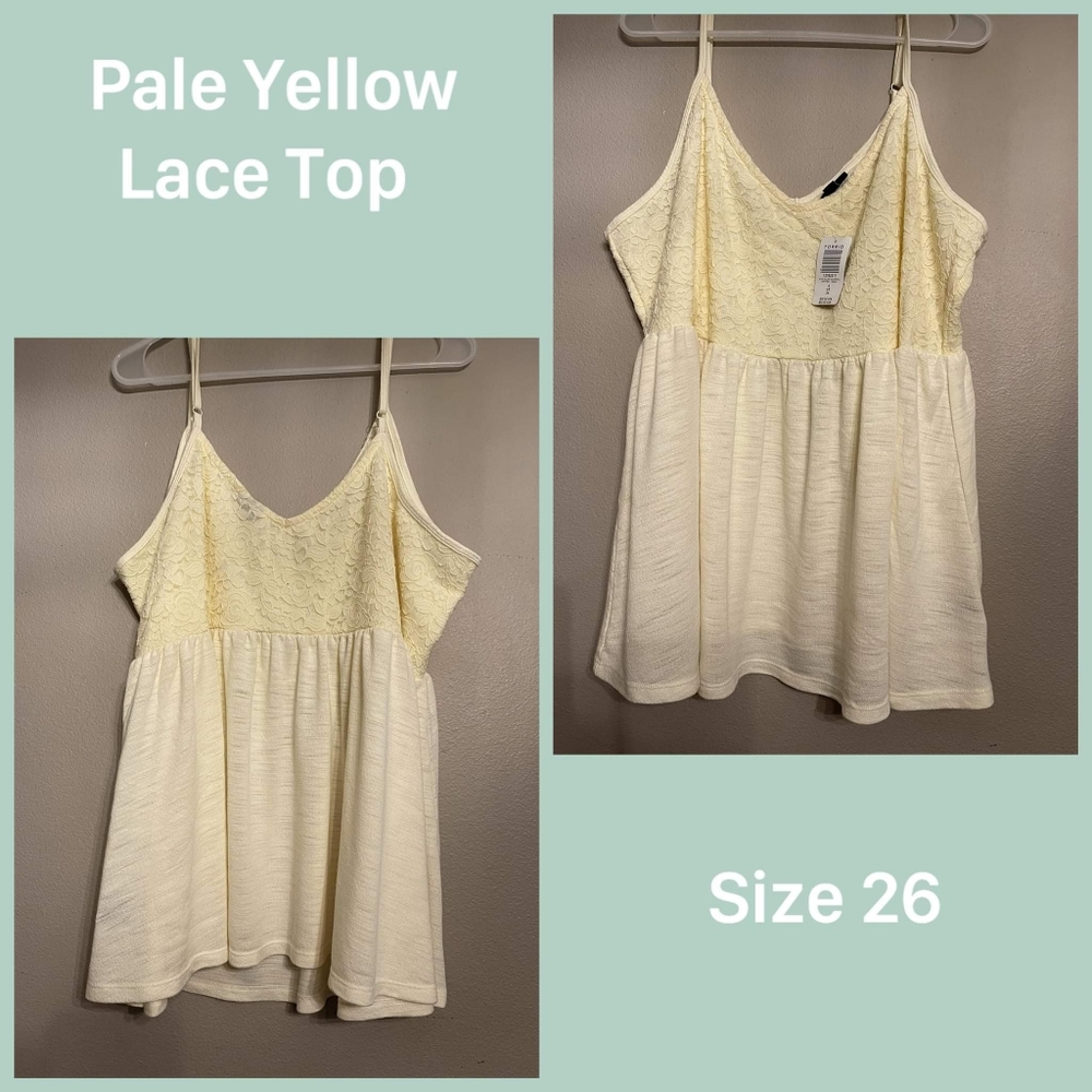 Torrid NWT Jersey & Lace Babydoll Cami- Size 4X